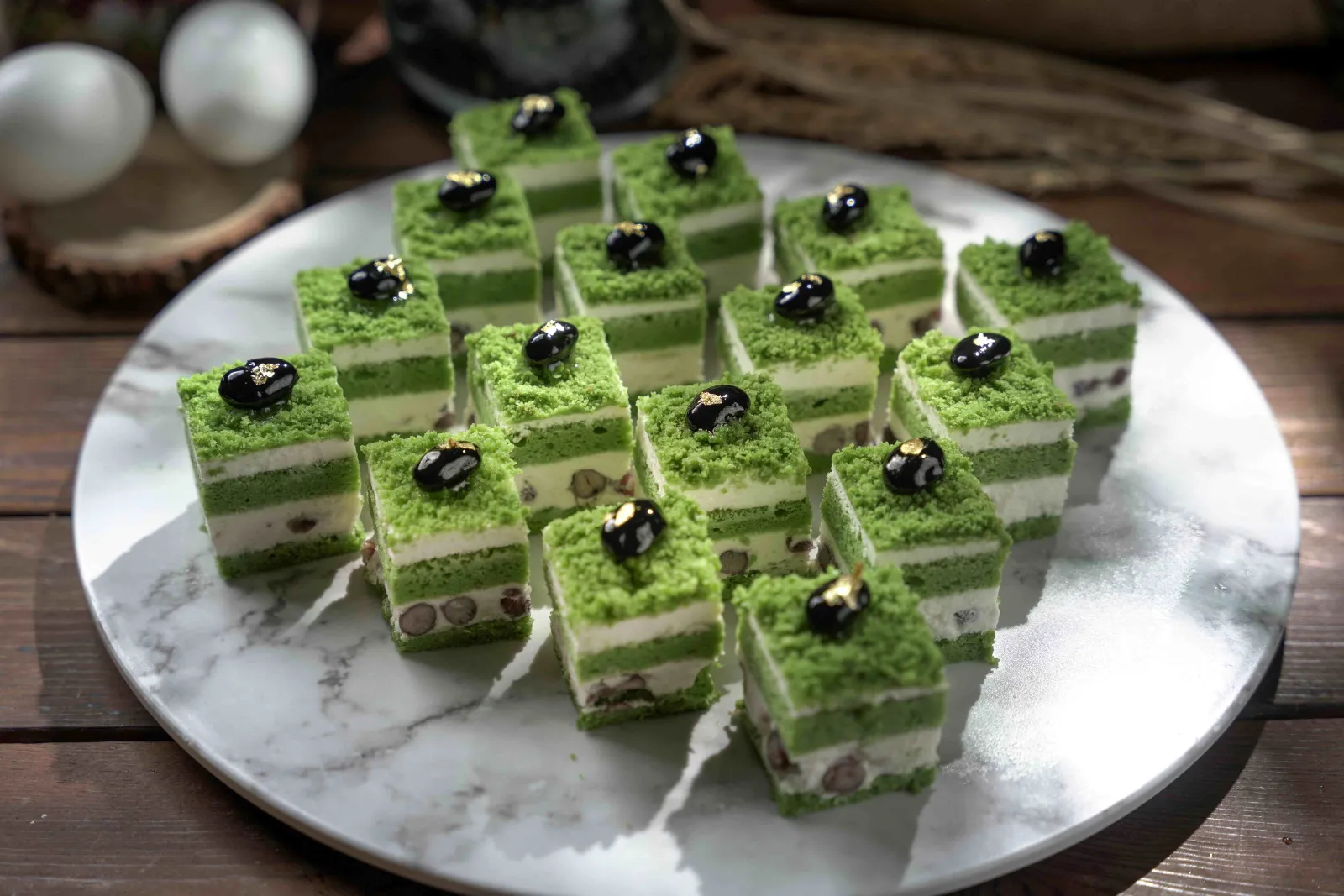 Matcha Red Bean Cake